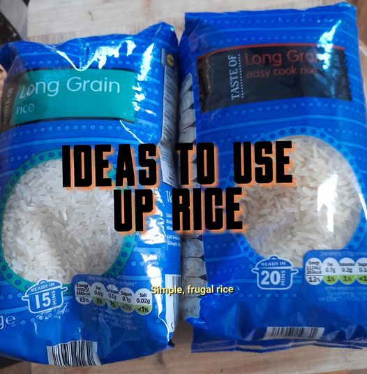 Ideas to use up rice.