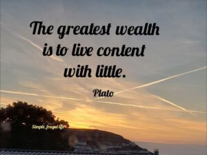 The greatest wealth is to live content with little.