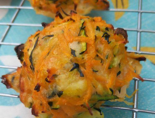 Courgette and sweet potato cheesy bites
