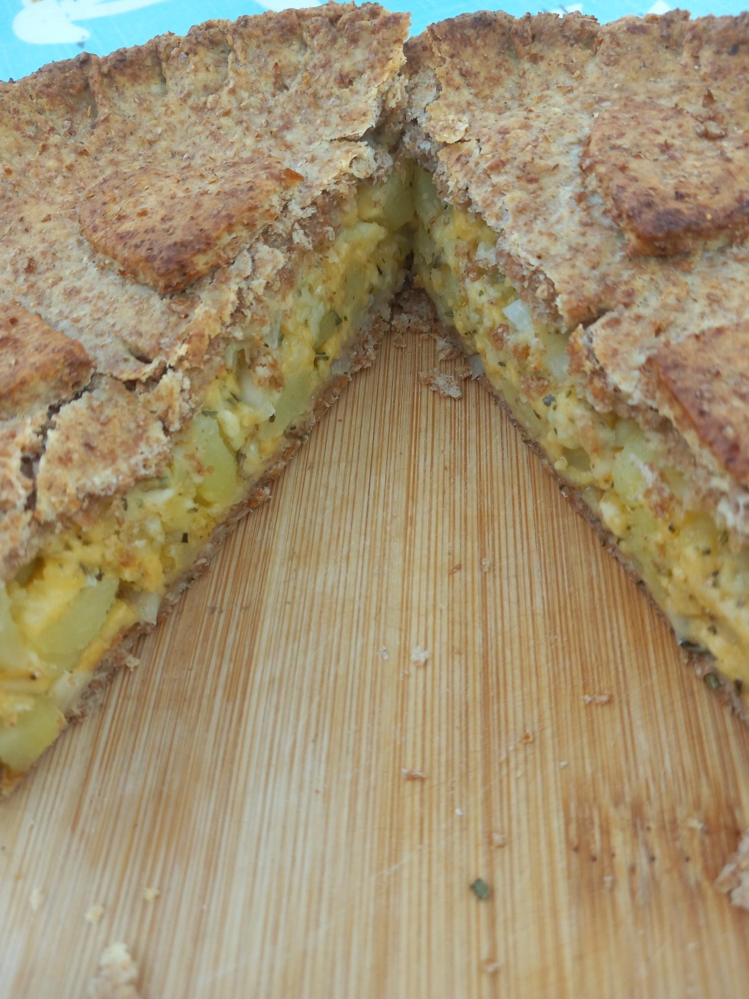 Cheese, potato and onion pie Simple Frugal Life